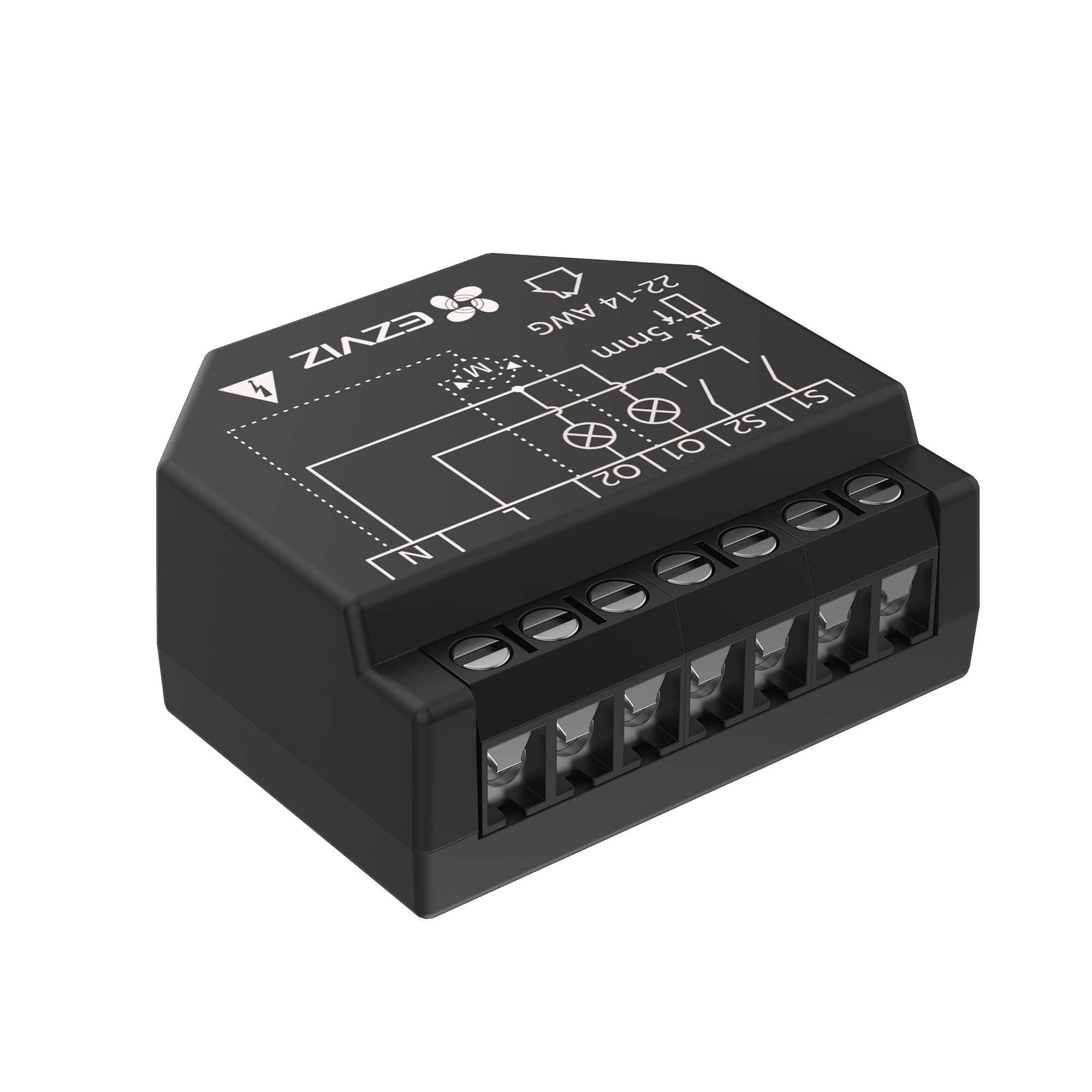 Relevador Wi-Fi  Inteligente 2 Salidas Para 2 Apagadores Ideal Para Control de Iluminación Control Remoto Horarios Personalizados Registro de Consumo 110-240VCA EZVIZ CST36 - SILYMX