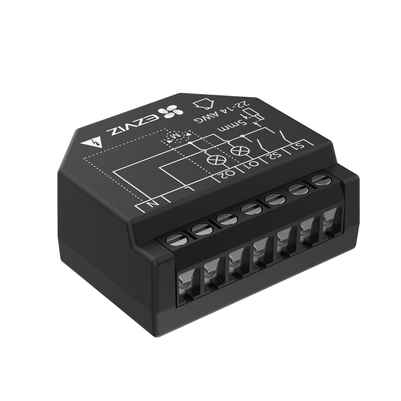 Relevador Wi-Fi  Inteligente 2 Salidas Para 2 Apagadores Ideal Para Control de Iluminación Control Remoto Horarios Personalizados Registro de Consumo 110-240VCA EZVIZ CST36 - SILYMX
