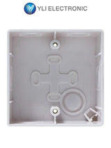 Caja de Montaje para Botón Plástica Forma Cuadrada MBB-800B-P - SILYMX