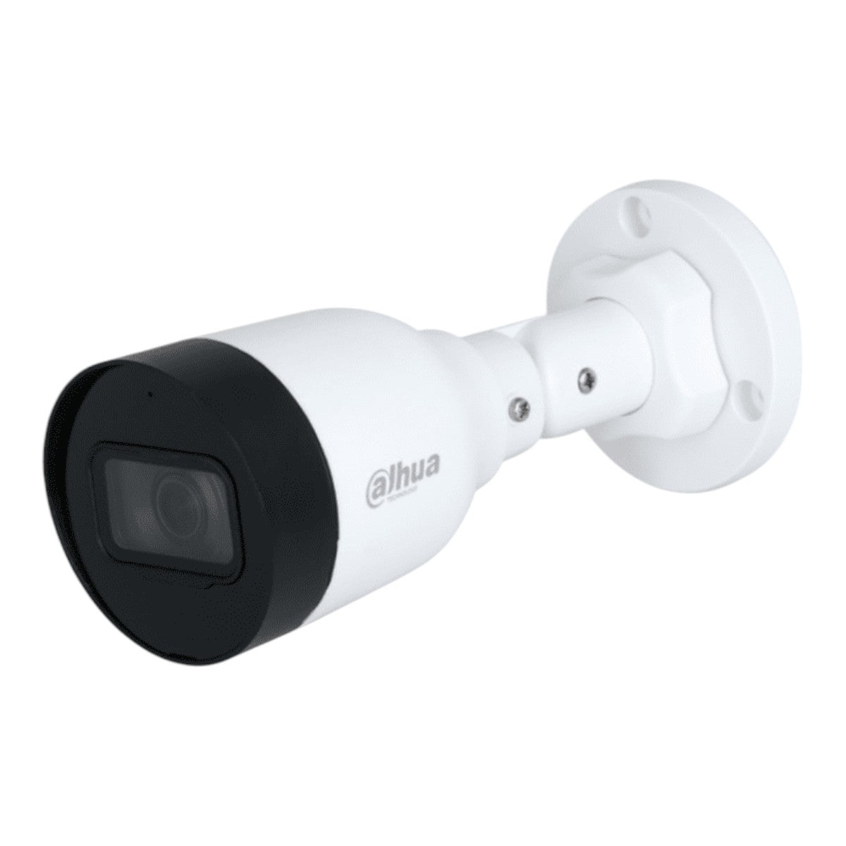 Cámara IP Bullet de 2MP lente de 2.8mm ángulo de visión de 102 grados micrófono integrado compresión H.265+ IR de 30m protección IP67 PoE DWDRDH-IPC-HFW1230S1-A-S5 - SILYMX