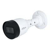 Cámara IP Bullet de 2MP lente de 2.8mm ángulo de visión de 102 grados micrófono integrado compresión H.265+ IR de 30m protección IP67 PoE DWDRDH-IPC-HFW1230S1-A-S5 - SILYMX