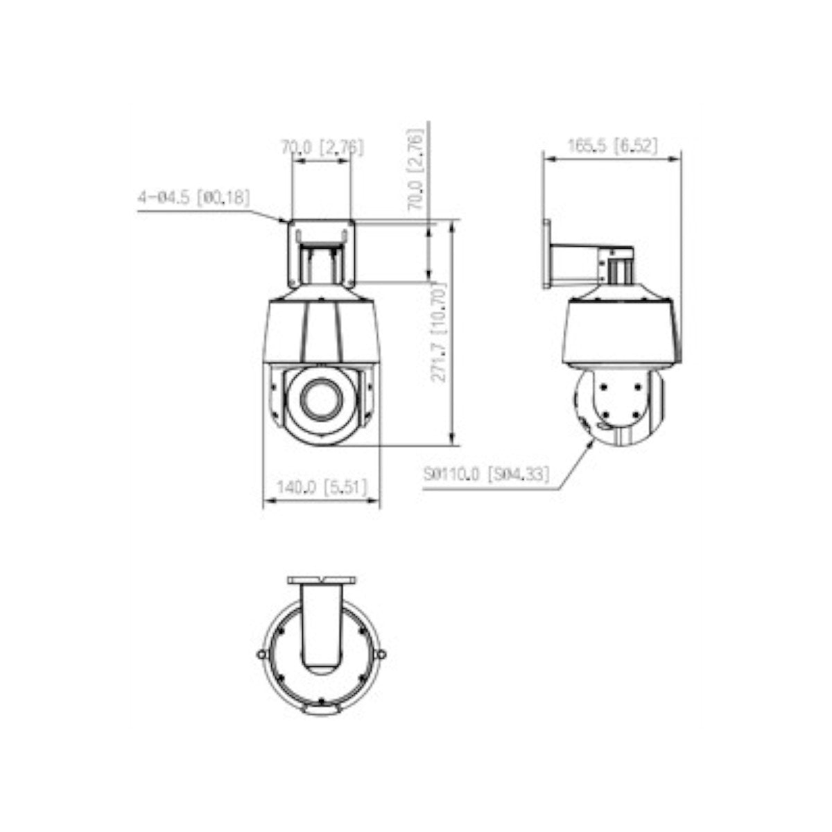 Cámara Ip Pt De 2 Megapíxeles Full Color Lente Fijo DH-SD3A200-GN-HI-A-PV-0400 - SILYMX
