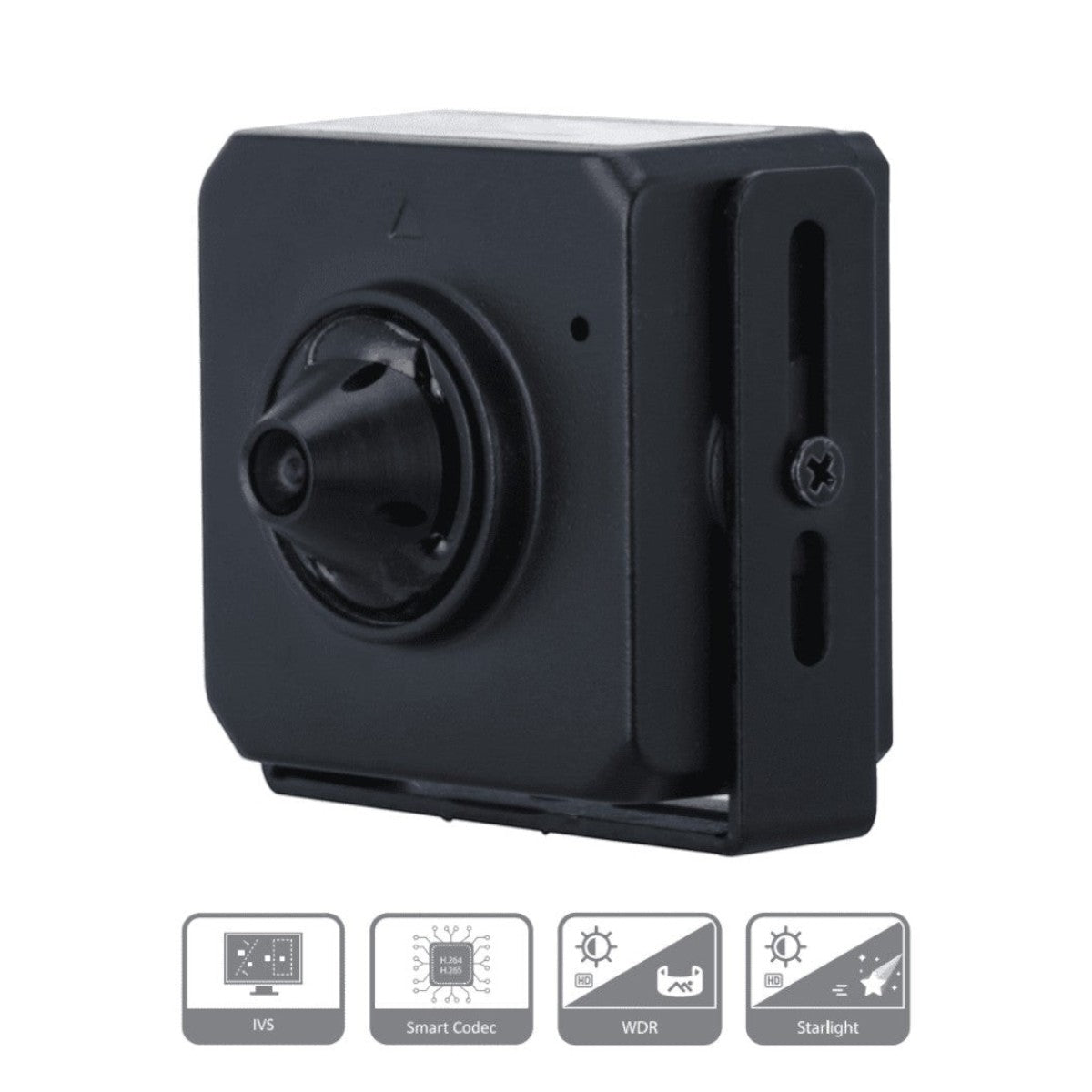 Camaras IP Ocultas PinholeDAHUADH-IPC-HUM4231S-L4Camara IP Pinhole 2MP Lente 2.8mm Microfono Integrado WDR 120dB H.265 IVS Dahua DH - IPC - HUM4231S - L4 - SILYMX