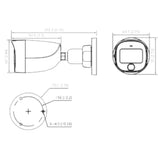 Cámara Bullet Full Color De 5 Megapixeles Lente De 2.8 Mm DH-HAC-HFW1509CN-LED-0280B - SILYMX