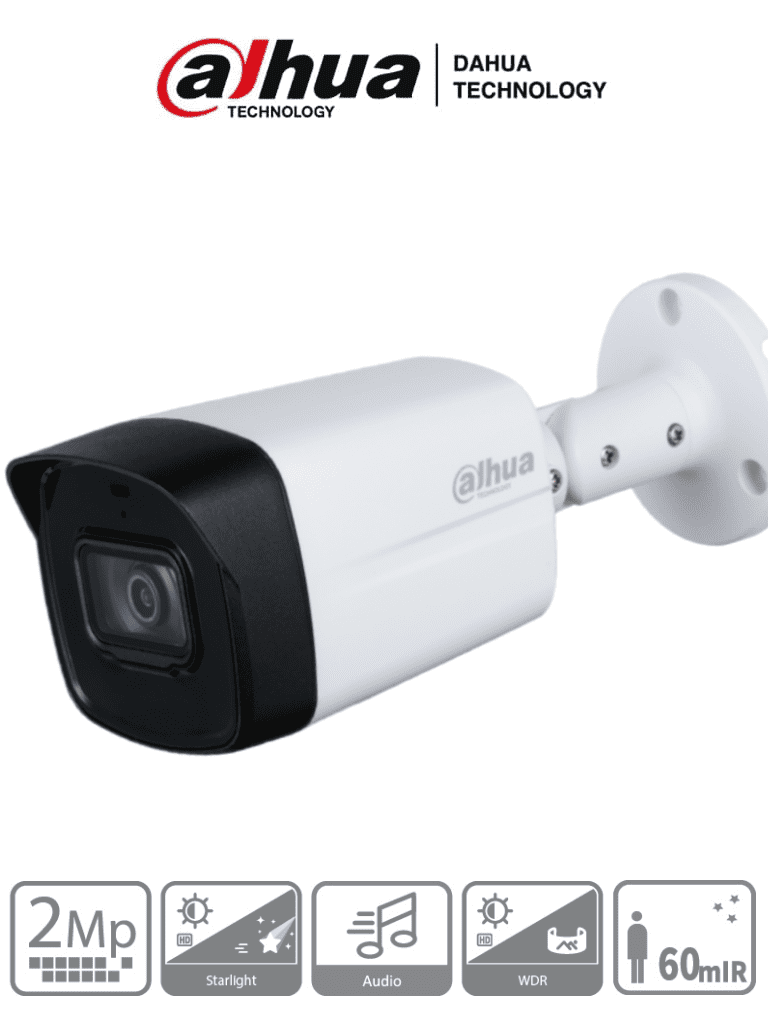 Cámaras Analógicas BalaDAHUADH-HAC-HFW1231TLMN-I6-0280BCamara Bullet HDCVI 2MP Lente 2.8mm IR 60m WDR 130dB Dahua DH - HAC - HFW1231TLMN - I6 - 0280B - SILYMX