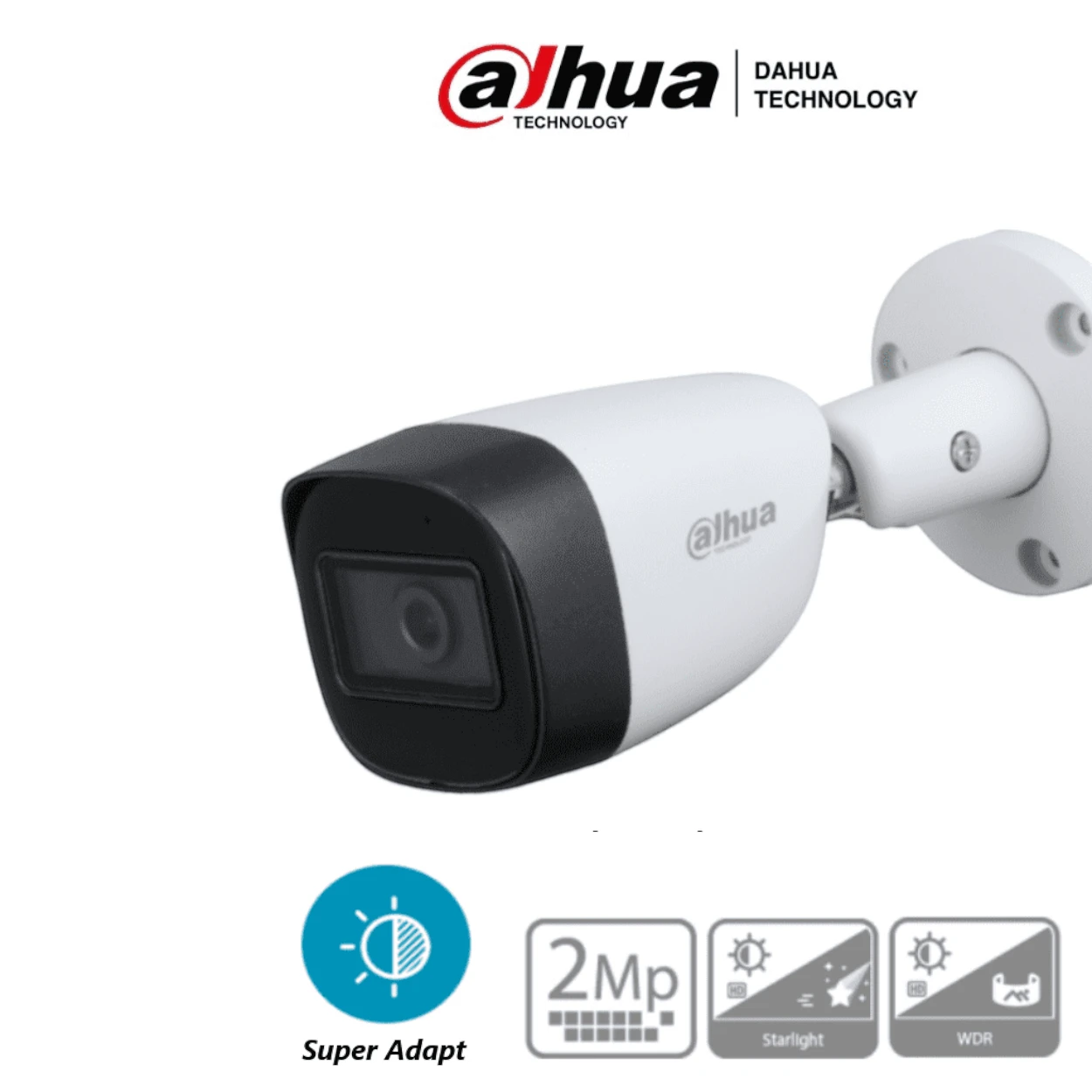 Camara Bullet 1080p Super Adapt Metalica Lente De 2.8mm HAC-HFW1231CMN-0280B - SILYMX