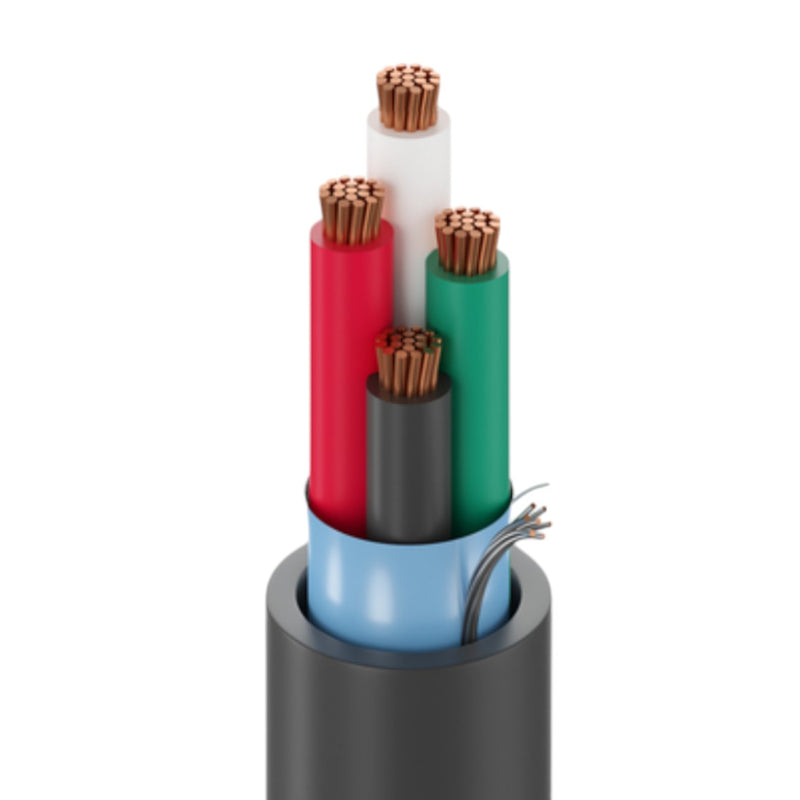 Bobina de Cable Belden 4x16 AWG Blindado CMR 305 Metros Gris 5202FE 0081000 - SILYMX