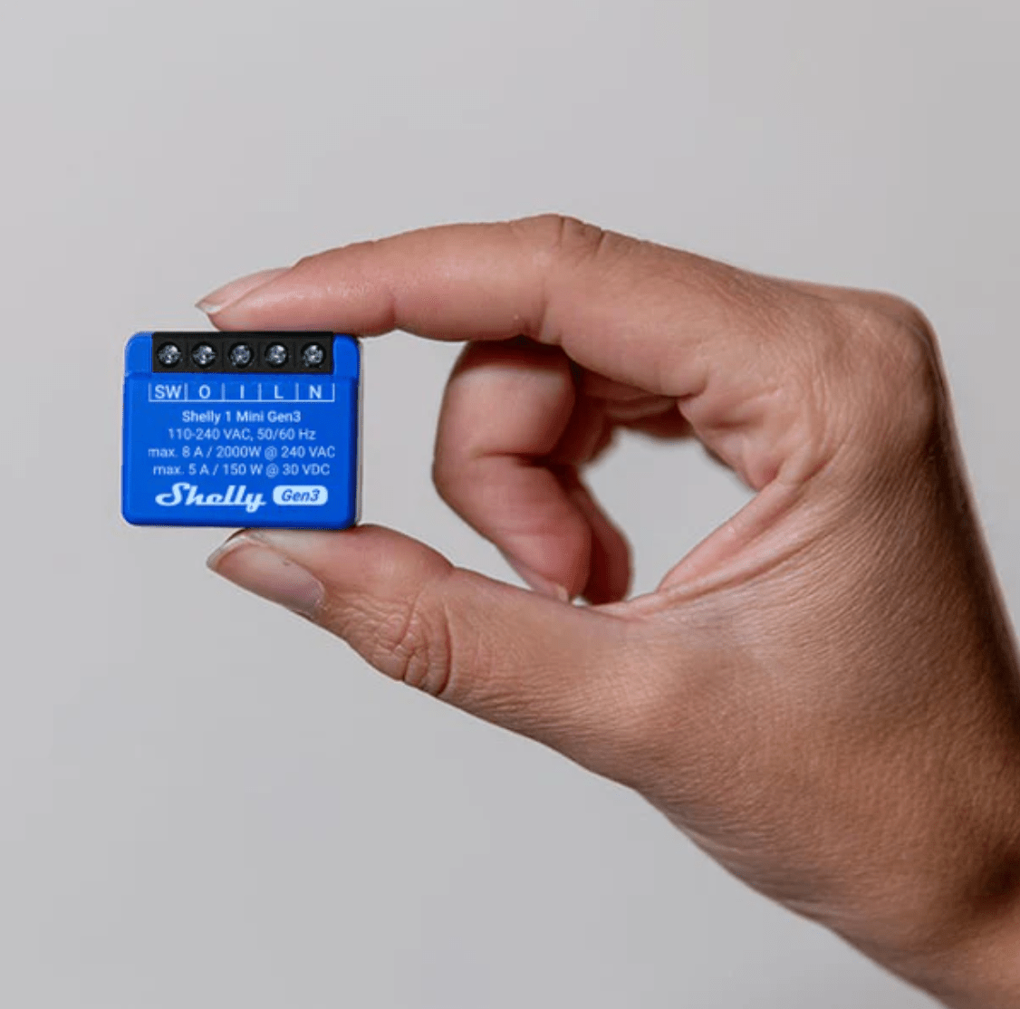 AutomatizaciónSHELLYSHELLY1MINIGEN3Mini Interruptor Inteligente con Wi - Fi y Contacto Seco 1 Canal 8A SHELLY SHELLY1MINIGEN3 - SILYMX