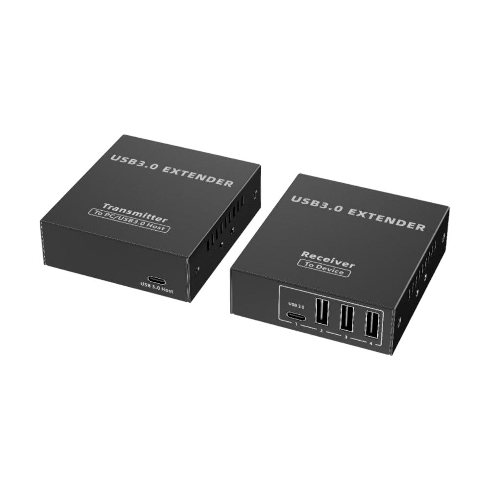 Extensor USB 3.0 100m Cable Cat6/6A/7 4 Puertos USB-A Type-C Industrial EPCOM TT300USB