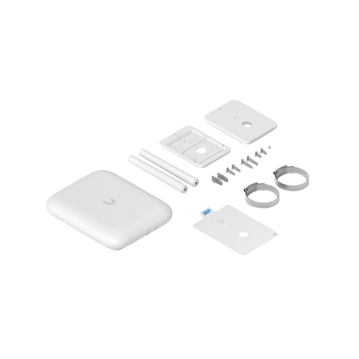 Access Point UniFi WiFi U7 Outdoor WiFi 7 802.11be doble banda en cada banda Puerto 2.5G antena sectorial integrada antenas omnidireccionales No incluye inyector POE - SILYMX
