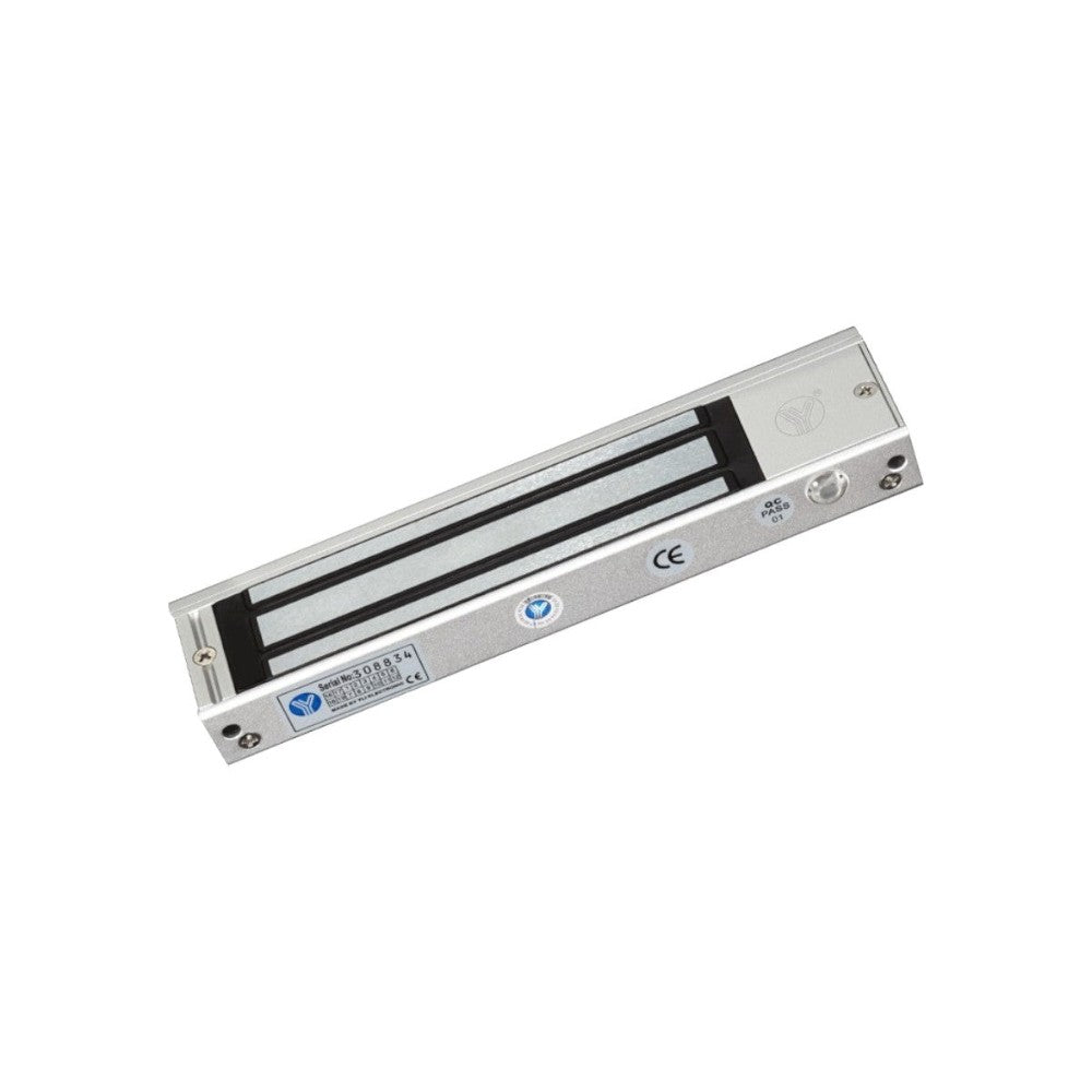 Paquete de Cerradura Magnética para Puertas de Vidrio sin Marco YM-180N(LED) + MBK-180U - SILYMX