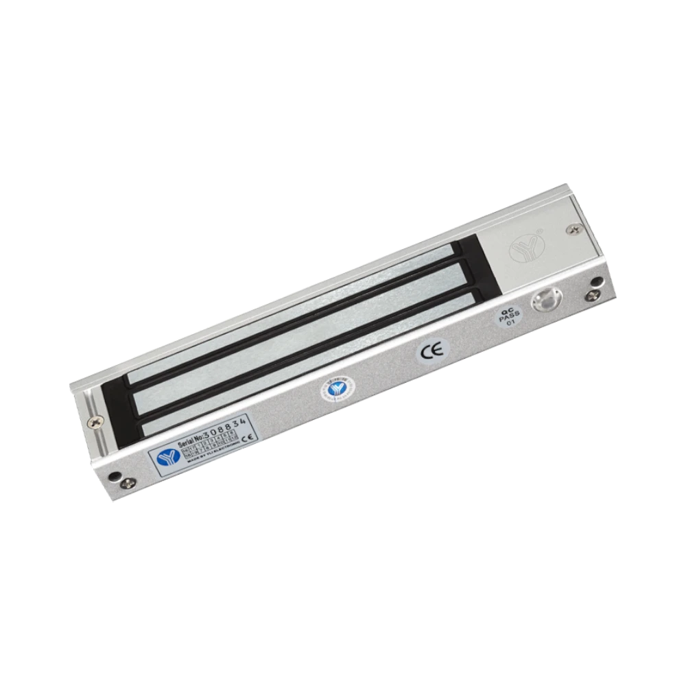 Cerradura Magnética con indicador led para Control de Acceso Fuerza de Sujeción 180 Kg o 350 LB Compatible con Soporte MBK180NZL Para puerta de madera vidrio o metal YM-180N(LED) - SILYMX