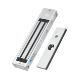 Cerradura Magnética con indicador led para Control de Acceso Fuerza de Sujeción 180 Kg o 350 LB Compatible con Soporte MBK180NZL Para puerta de madera vidrio o metal YM-180N(LED) - SILYMX