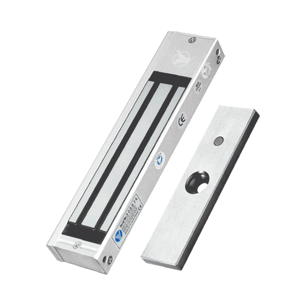 Cerradura Magnética con indicador led para Control de Acceso Fuerza de Sujeción 180 Kg o 350 LB Compatible con Soporte MBK180NZL Para puerta de madera vidrio o metal YM-180N(LED) - SILYMX
