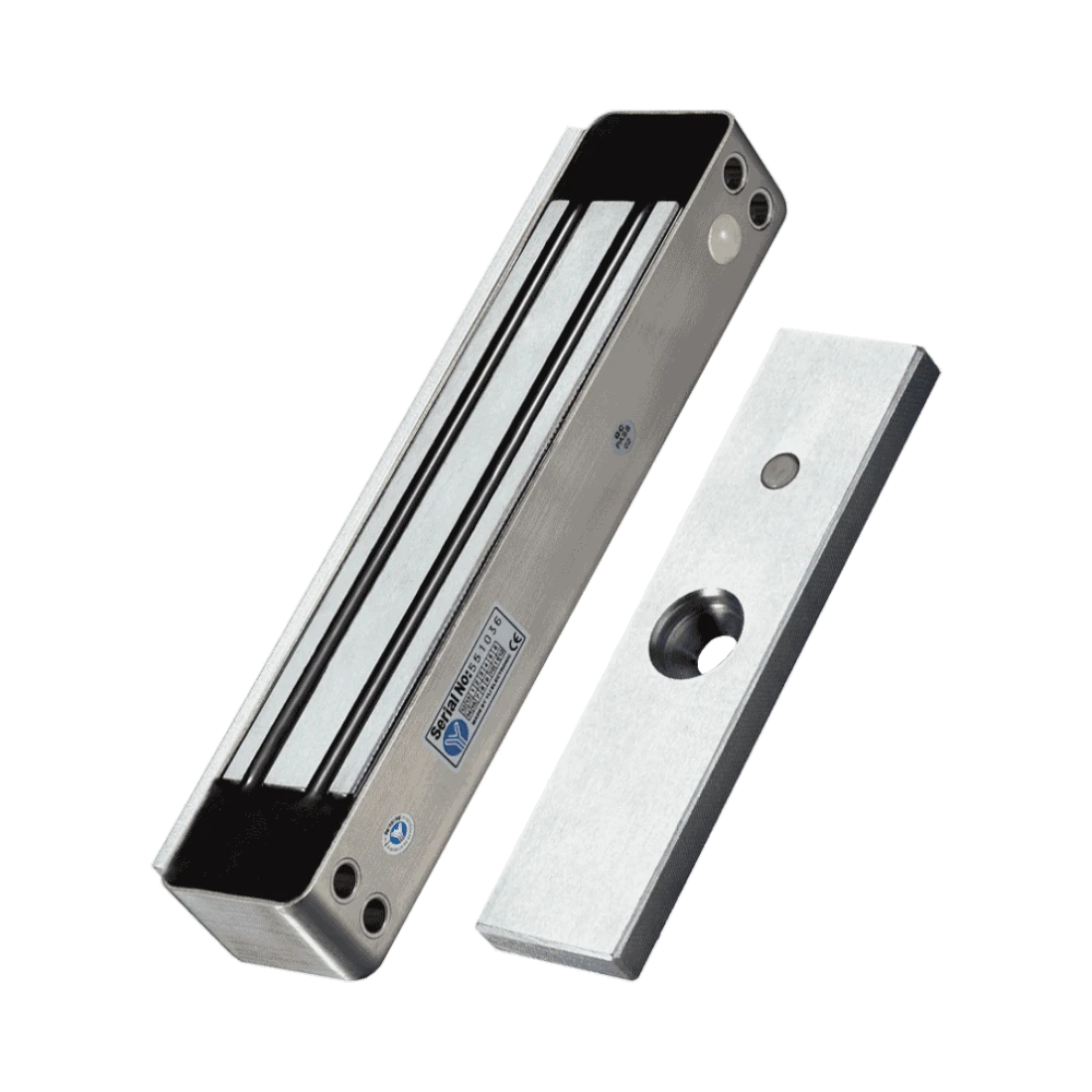 Cerradura Magnética para exterior IP68 con LED Fuerza de Sujeción 280Kg 600Lb Voltaje Dual 12v 24 VDC YL1 YM-280W(LED) - SILYMX