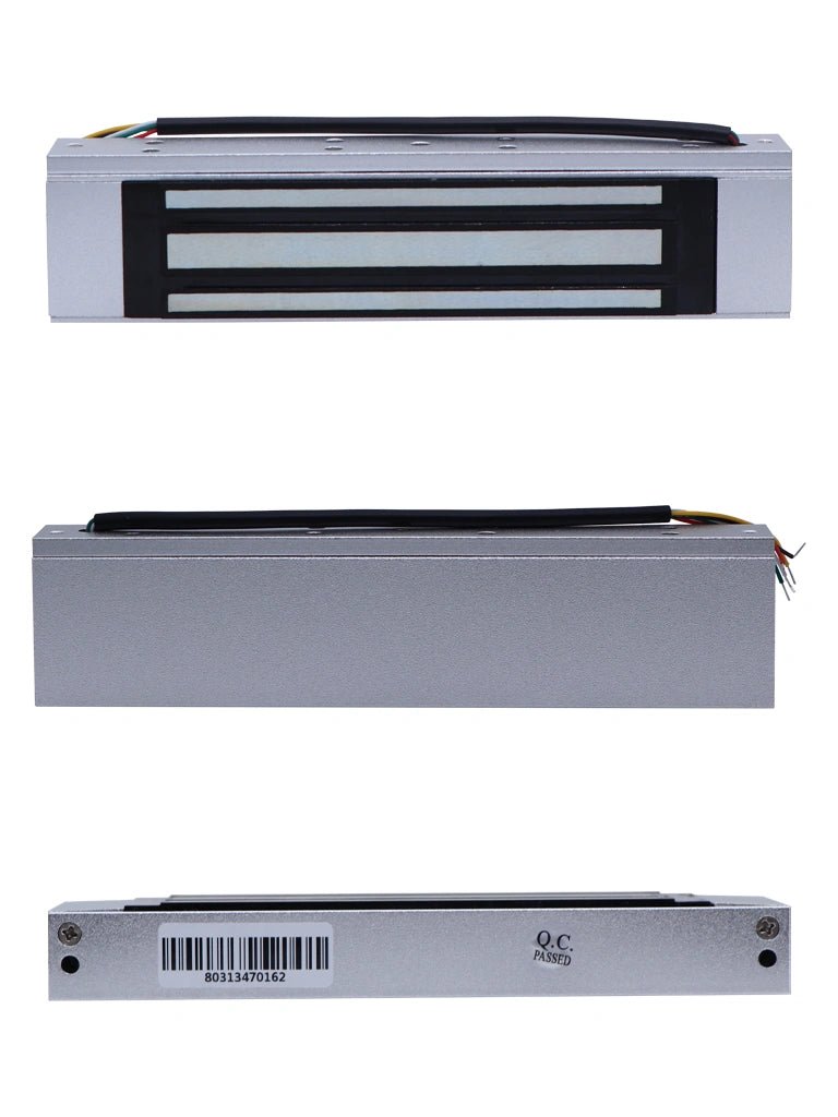 Cerradura Magnética para Uso Interior Fuerza de Sujeción 120kg 12 a 24 VCC Fail Safe Compatible con Puertas de Madera Vidrio y Metálicas LM-1805 - SILYMX