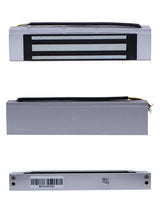 Cerradura Magnética para Uso Interior Fuerza de Sujeción 120kg 12 a 24 VCC Fail Safe Compatible con Puertas de Madera Vidrio y Metálicas LM-1805 - SILYMX