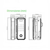 Cerradura Biométrica para Puertas de Vidrio GL300 - SILYMX