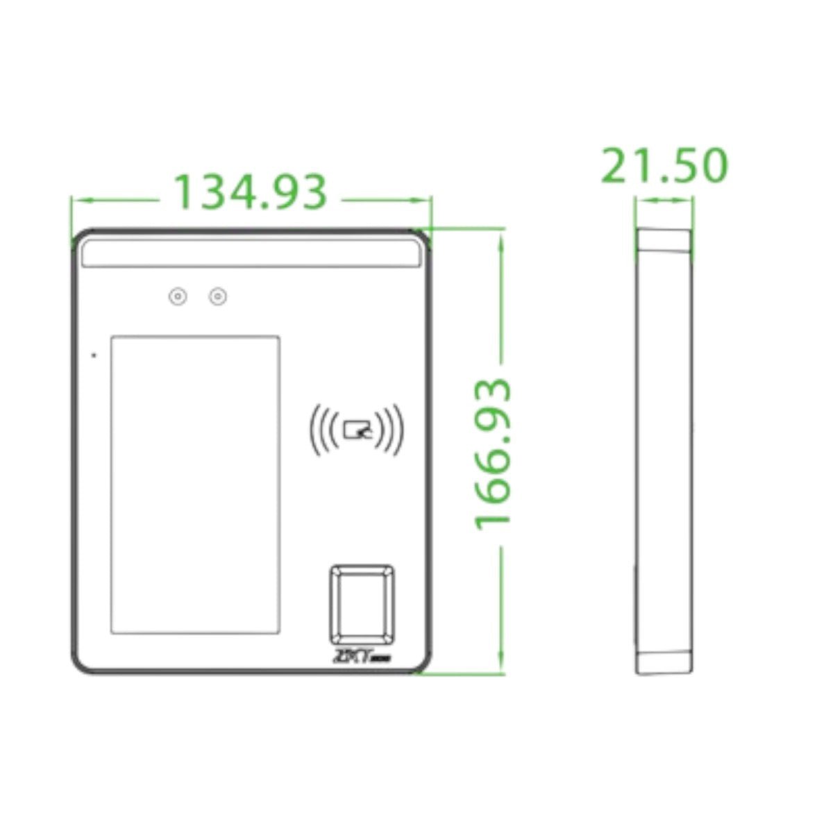 Terminal de Control de Acceso y Asistencia 6000 Rostros SpeedFace - H5L [P] - SILYMX