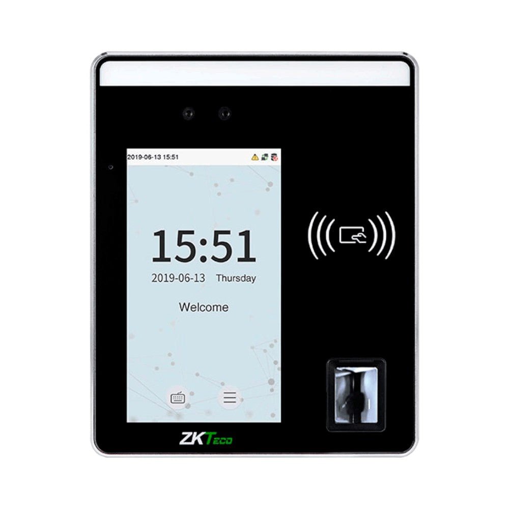 BiométricosZKTECOSpeedFace - H5L [P]Terminal Control Acceso Asistencia Visible Light 6000 Rostros Palma Sin Contacto ZKTeco SpeedFace H5L - SILYMX