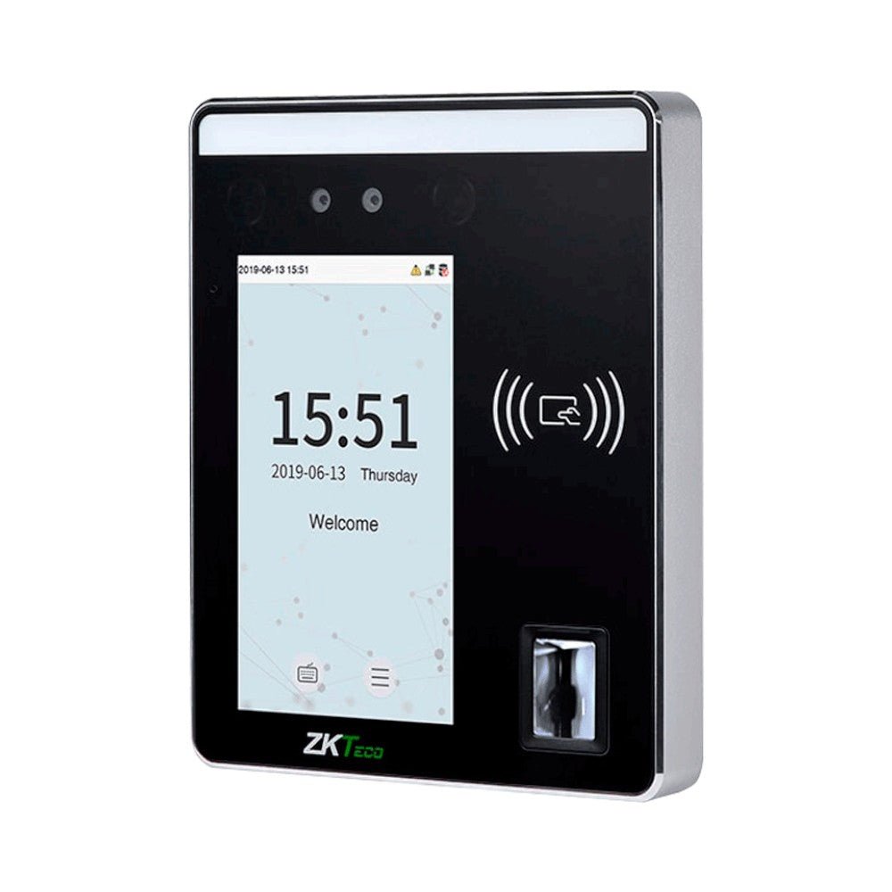 BiométricosZKTECOSpeedFace - H5L [P]Terminal Control Acceso Asistencia Visible Light 6000 Rostros Palma Sin Contacto ZKTeco SpeedFace H5L - SILYMX