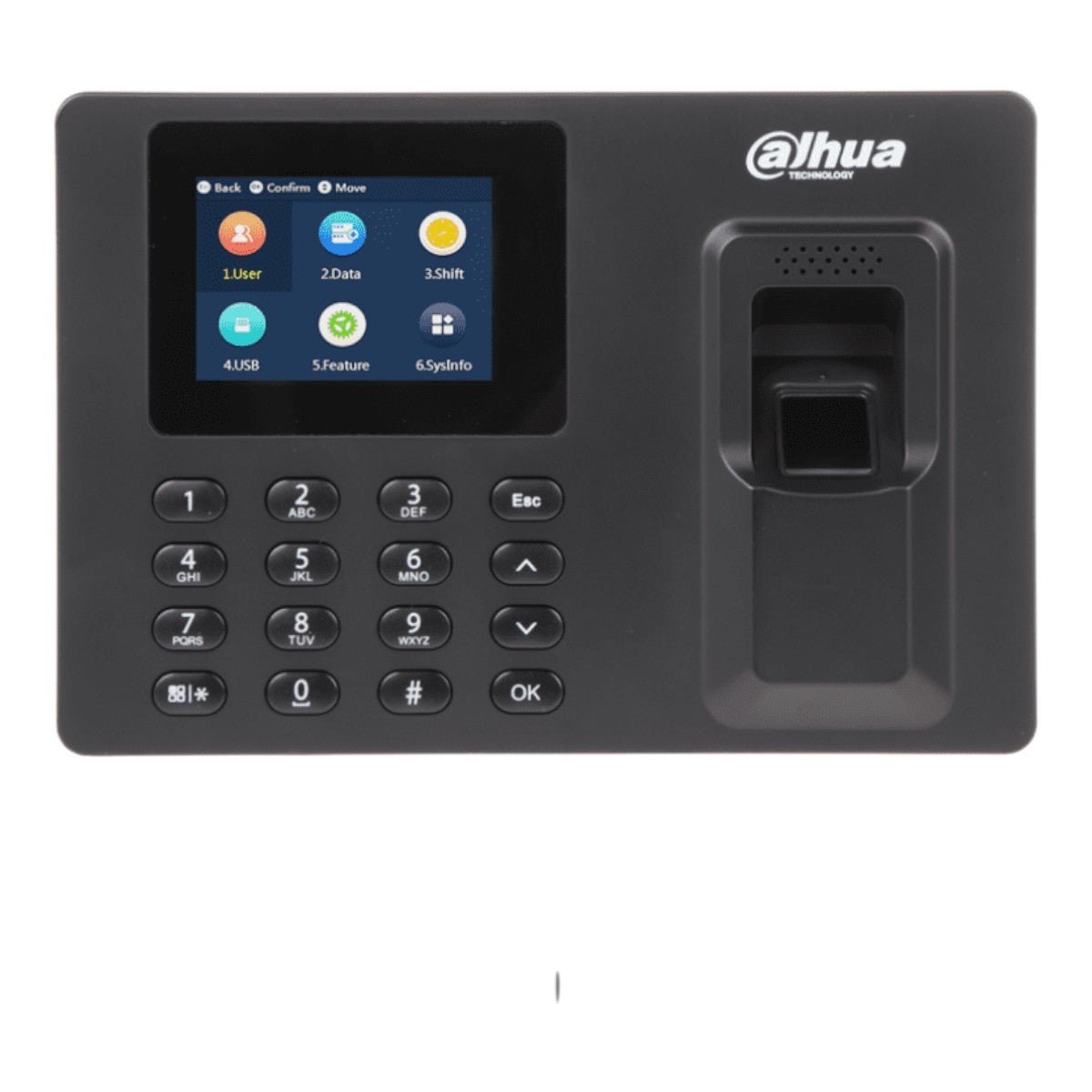 Control de Asistencia de Huella y Password Pantalla de 2.4 Pulgadas 1000 Usuarios 2000 Huellas 1000 Passwords 100000 Registros Puerto USB para Reportes Importar y Exportar Horarios por Usuario o Departamento DHI-ASA1222E - SILYMX