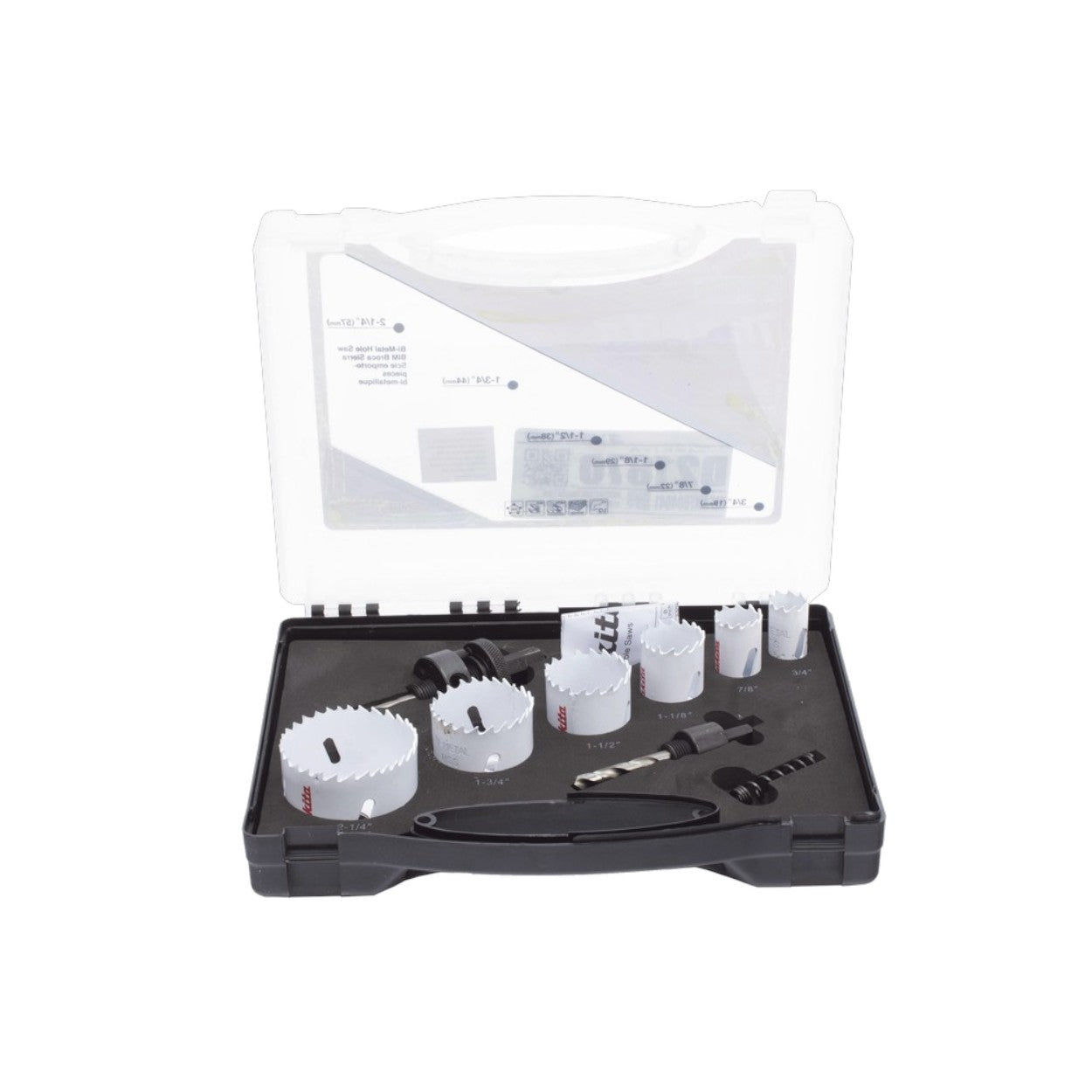 Kit de broca sierras incluye 6 piezas de broca sierras, 2 adaptadores y resorte de expulsión D-21870 - SILYMX