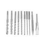 Juego con 10 piezas de brocas y cinceles SDS PLUS D-45820 - SILYMX