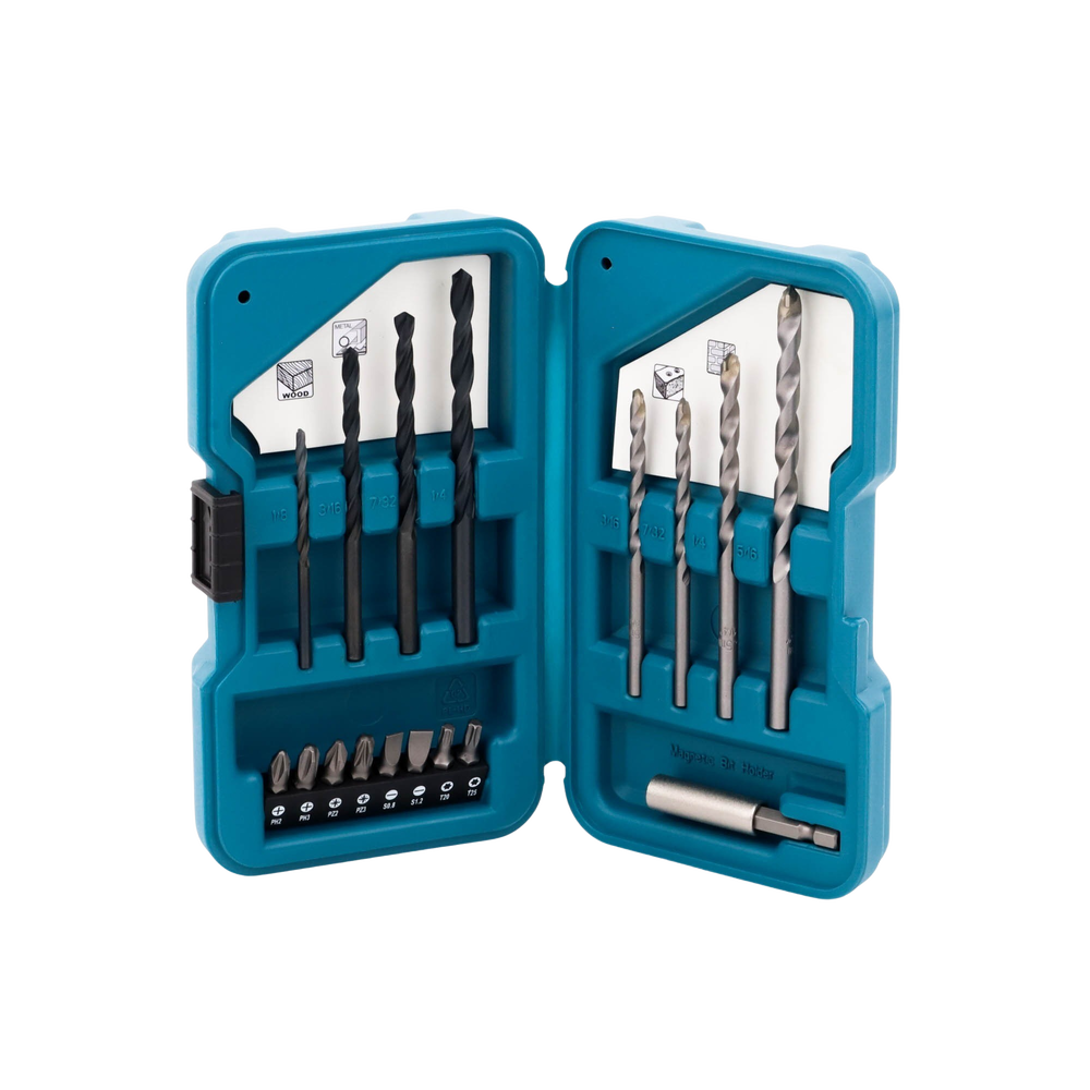 Juego de accesorios multipropósito 17 piezas para metal concreto madera y puntas para atornillar D-45836 - SILYMX