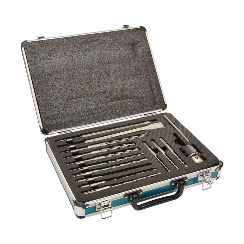 Juego de 14 piezas de Brocas, Cinceles y Broquero SDS Plus Makita D-71205 - SILYMX
