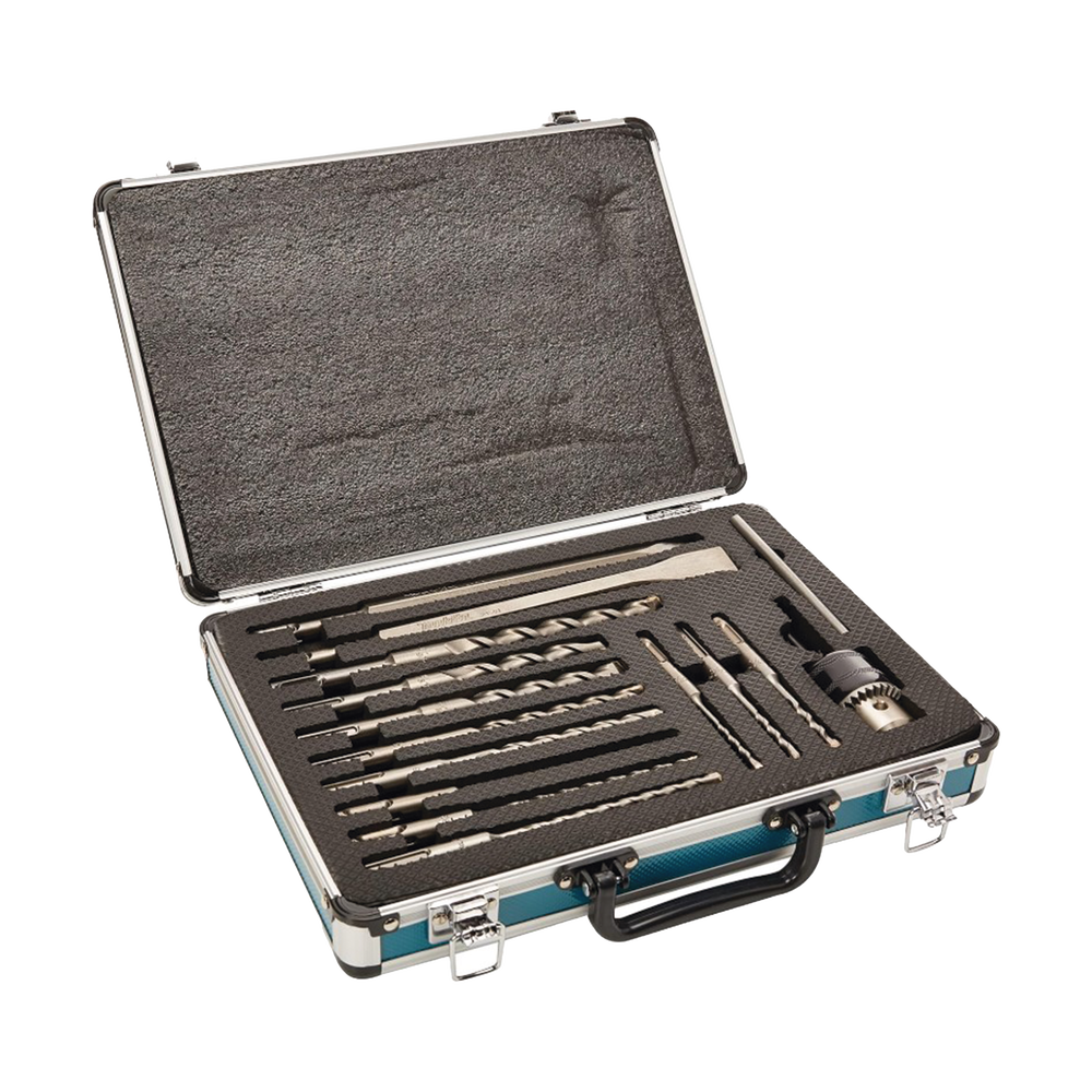 Juego de 14 piezas de Brocas, Cinceles y Broquero SDS Plus Makita D-71205 - SILYMX