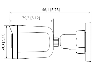 Camara Bullet De 2 Megapixeles Lente De 2.8 Mm DH-HAC-B1A21N-U-0280B - SILYMX