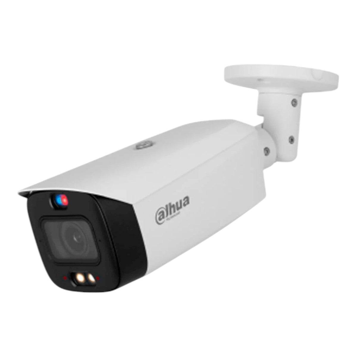 Cámara IP Bullet 4MP ofrece TiOC, WizSense, AcuPick, Iluminador DualDisuasión ActivaLente 3.6mmasi como sirena y estrobo azul y rojo SMD 4.0 y protección IP67. Con ranura micro SD. DH-IPC-HFW3449T1-AS-PV - SILYMX