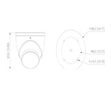 Camara Domo de 2 Megapixeles Iluminador Dual Inteligente+Full Color Lente de 2.8 mm 107 Grados Micrófono Integrado WDR Real de 130 dB 40 Metros de Iluminación IR y Visible IP67 DH-HAC-HDW1239TN-IL-A - SILYMX