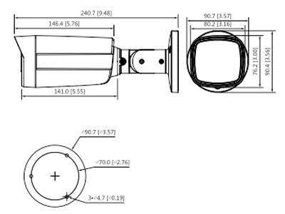 Camara Bullet De 5 Megapixeles Lente De 3.6 Mm DH-HAC-HFW1500THN-I8-0360B - SILYMX
