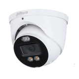 Camara Domo TioC de 5 Megapixeles Iluminador Dual Inteligente Lente de 2.8mm 111 Grados de Apertura 40 Metros de Iluminación Visible e IR Estrobo de Luz Roja y Azul Super Adapt Micrófono Integrado WDR Real DH-HAC-ME1509HN-A-PV - SILYMX