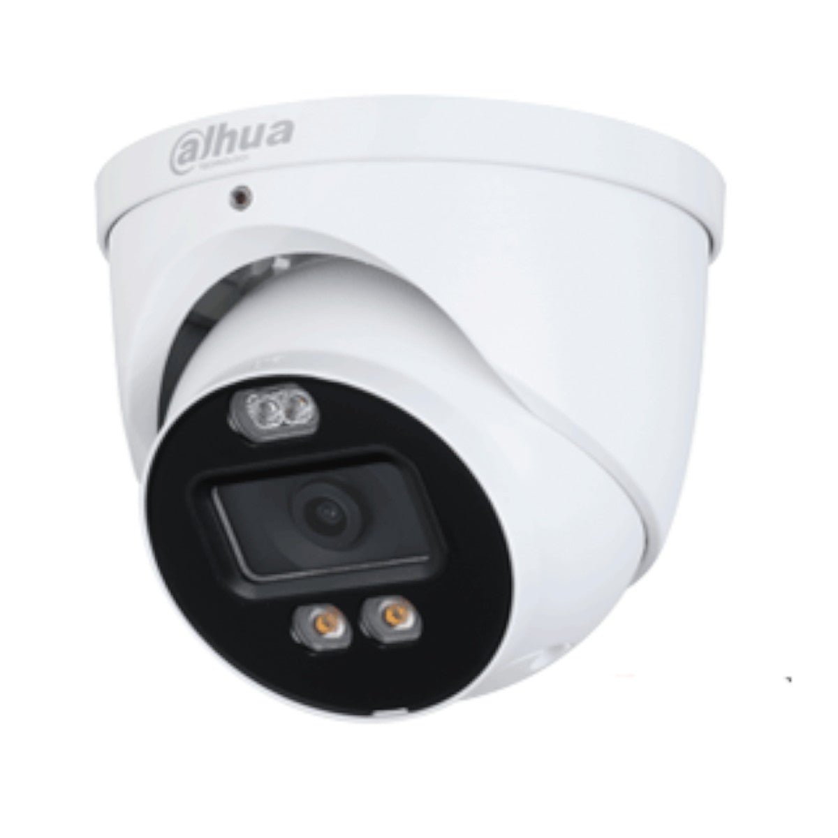 Camara Domo TioC de 5 Megapixeles Iluminador Dual Inteligente Lente de 2.8mm 111 Grados de Apertura 40 Metros de Iluminación Visible e IR Estrobo de Luz Roja y Azul Super Adapt Micrófono Integrado WDR Real DH-HAC-ME1509HN-A-PV - SILYMX