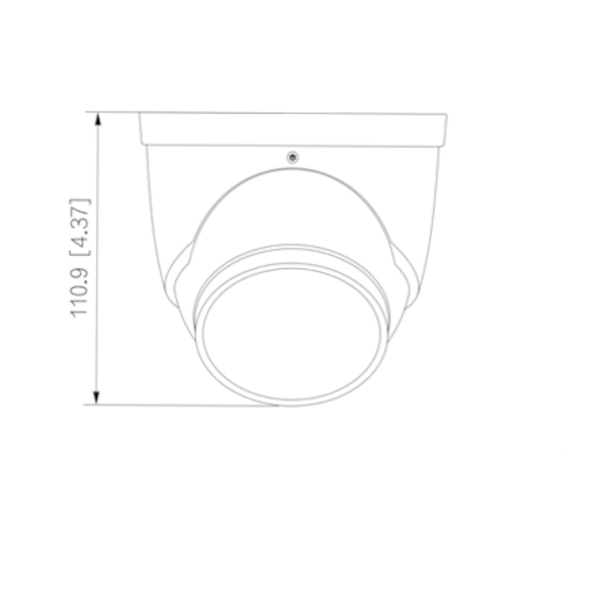 Camara Domo TioC de 5 Megapixeles Iluminador Dual Inteligente Lente de 2.8mm 111 Grados de Apertura 40 Metros de Iluminación Visible e IR Estrobo de Luz Roja y Azul Super Adapt Micrófono Integrado WDR Real DH-HAC-ME1509HN-A-PV - SILYMX