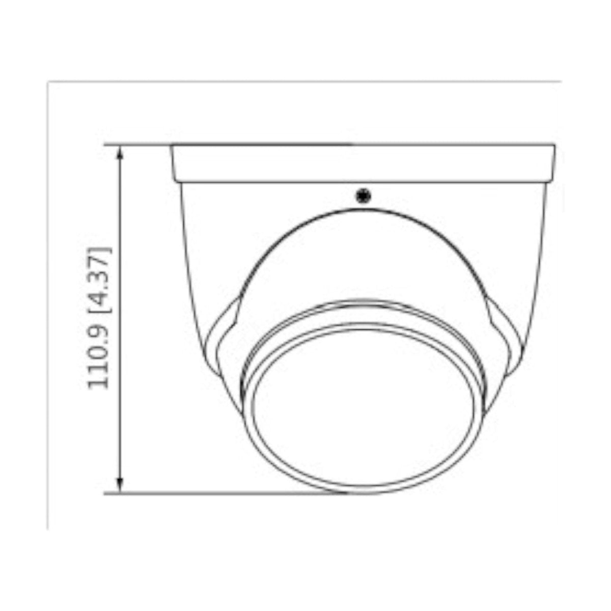 Camara Domo 4k Fullcolor Estrobo Luz Roja/azul 2.8mm 40mt Ir DH-HAC-ME1809HN-A-PV - SILYMX