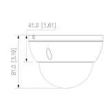 Camara IP Domo Antivandalica de 4 Megapixeles con WizSense, ángulo de visión 102°, IR de 30 m, SMD Plus, micrófono, PoE, ranura MicroSD, IP67, IK10, WDR 120 dB, H.265+. Ideal para seguridad DH-IPC-HDBW2441E-S - SILYMX
