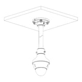 Domo Antivandalico de 5 Megapixeles Lente Motorizado de 2.7-13.5 WizSense IR de 40 Metros Ranura MicroSD E&S de Alarma Ik10 PoE SMD Plus DH-IPC-HDBW2541R-ZAS - SILYMX