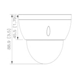 Domo Antivandalico de 5 Megapixeles Lente Motorizado de 2.7-13.5 WizSense IR de 40 Metros Ranura MicroSD E&S de Alarma Ik10 PoE SMD Plus DH-IPC-HDBW2541R-ZAS - SILYMX