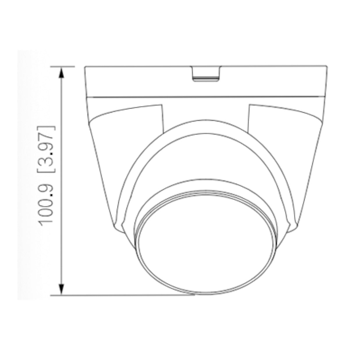 Cámara IP Eyeball 4 MP Iluminador dual inteligente Detección Humana IR LED30m 2.8 mm H.265+ 94° WDR 3D NR HLC BLC Micrófono Incorporado PoE IP67 DH-IPC-HDW1439V-A-IL - SILYMX