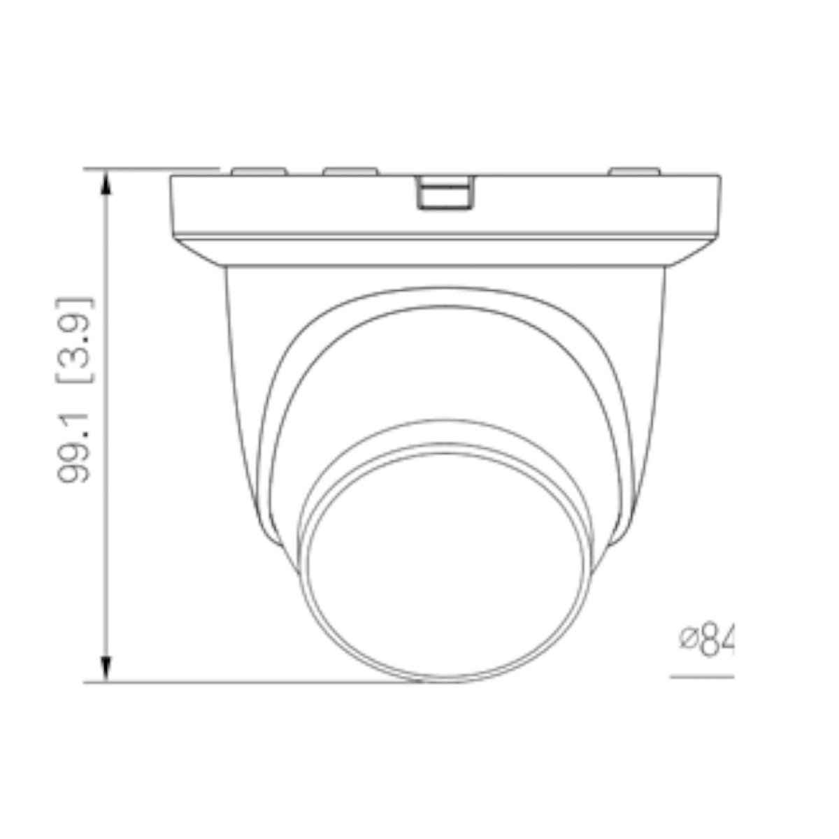 Cámara IP WizSense de 8 MP H.265+ Protección perimetral WDR HLC BLC LED IR de 30 m Lente de 2.8mm 106° Ranura MicroSD Micrófono PoE IP67 SMD Plus DH-IPC-HDW2841TM-S - SILYMX