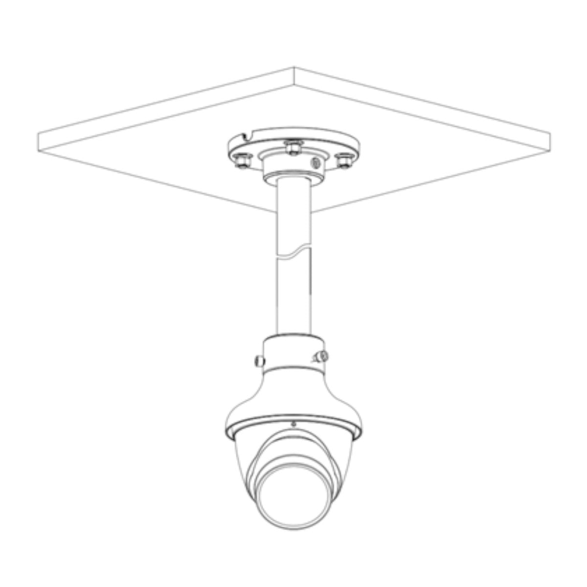 Camara IP Domo de 4 Megapixeles con IA WizSense Lente de 2.8mm 102 Grados de Apertura Microfono Integrado IR de 50 Metros SMD 4.0 AI SSA H.265+ Ranura para MicroSD WDR Real de 120 dB DH-IPC-HDW3441EM-S-S2 - SILYMX