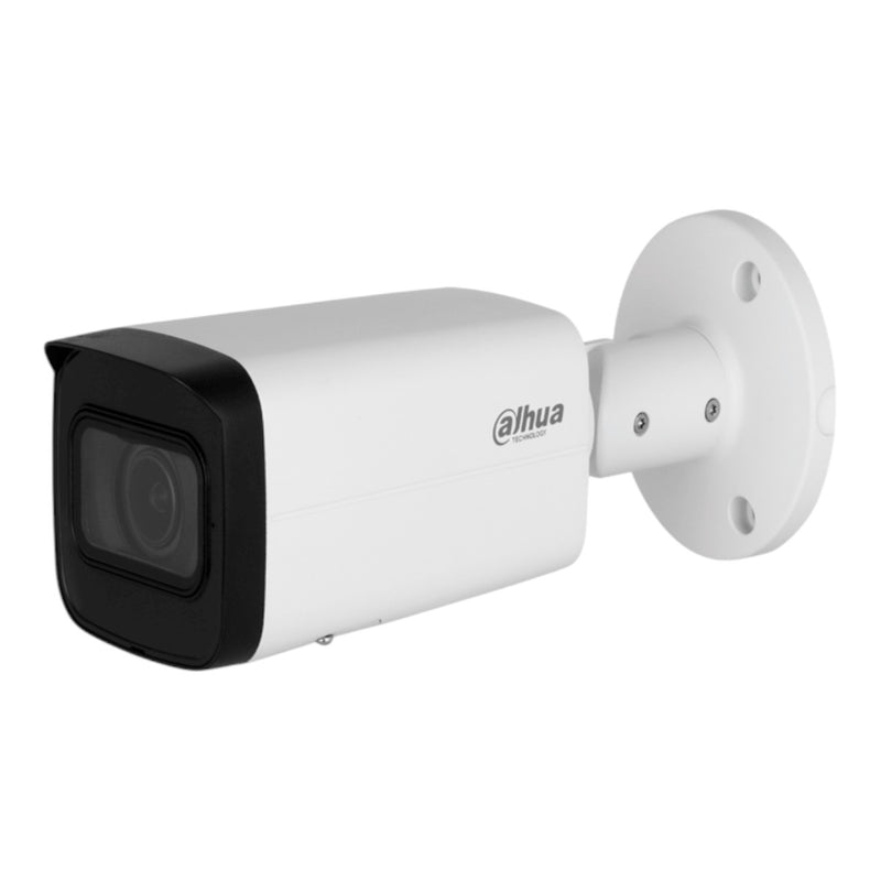 Cámara IP Bullet de 8 Megapíxeles Motorizado IR de 60 Mts 113° H.265+ SMD+ Protección Perimetral Ranura para MicroSD WDR 3D NR HLC BLC  IP67  DH-IPC-HFW2841T-ZS - SILYMX