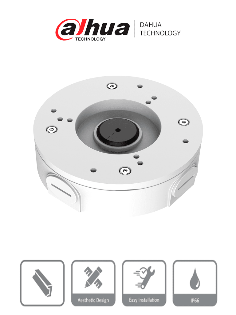 Accesorios CCTVDAHUADH-PFA5300RCaja Conexiones Aluminio Intemperie IP67 para Cámara IP Panorámica Dahua DH - PFA5300R - SILYMX