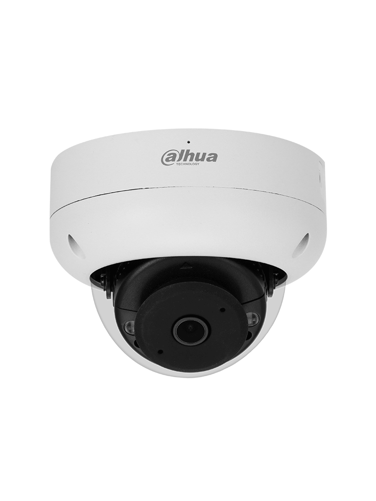 Cámara IP domo antivandálica de 4 MP con lente de 2.1 mm visión nocturna de 15 m IA WizSense PoE WDR H.265+ IP67 IK10 micrófono DH-IPC-HDBW3441R-AS-P - SILYMX