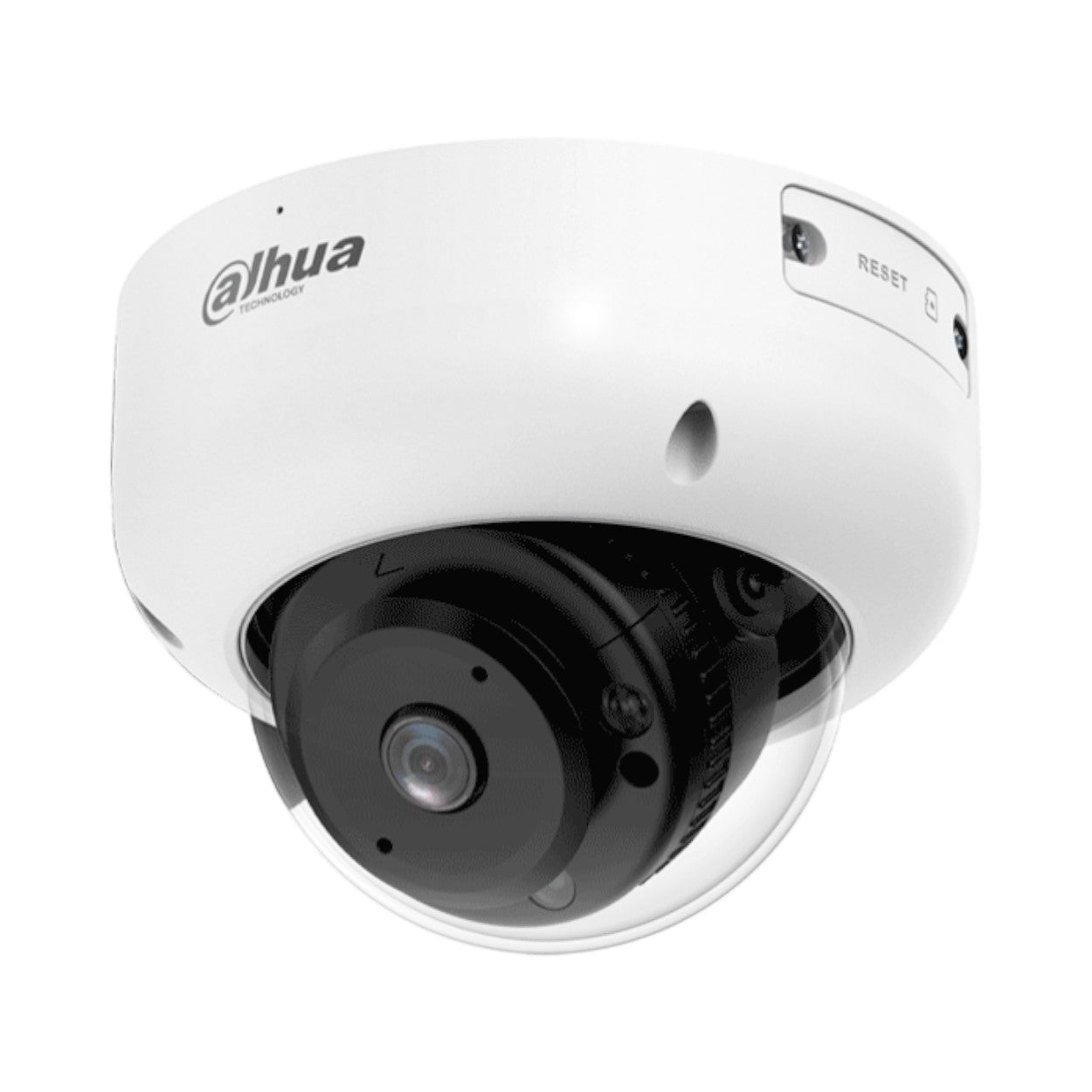 Cámara IP domo antivandálica de 4 MP con lente de 2.1 mm visión nocturna de 15 m IA WizSense PoE WDR H.265+ IP67 IK10 micrófono DH-IPC-HDBW3441R-AS-P - SILYMX