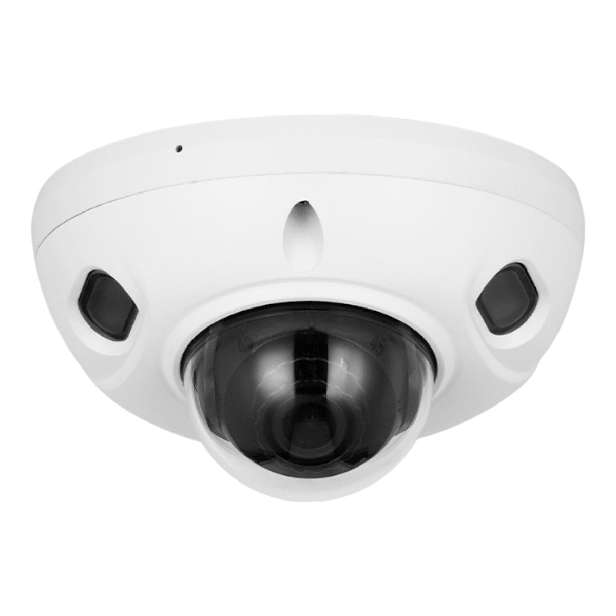 Cámara IP Domo Antivandálica de 2MP con lente de 2.8mm y 107° de apertura. Cuenta con WizSense visión nocturna de 30m micrófono integrado SMD 4.0 AI SSA IP67 PoE IK10 WDR real y E S de alarmas y audio DH-IPC-HDBW3241F-AS-S2 - SILYMX